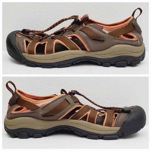 KEEN Owyhee Womens Size 10 Brown Peach Outdoor Hiking Trail Water Sandals Shoes - Picture 5 of 10